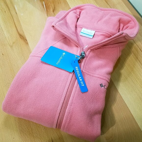 Columbia Women’s Fast Trek II Softshell Fleece Jacket – Size Large, Pink, New - Picture 15 of 15